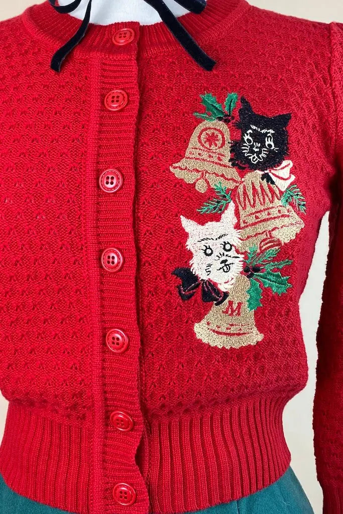 Scottis´s Weihnachts Cardigan - red - Dotty&Dan