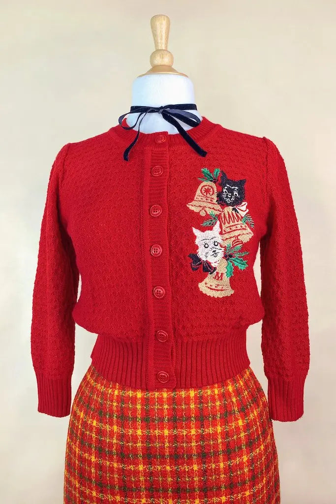 Scottis´s Weihnachts Cardigan - red - Dotty&Dan
