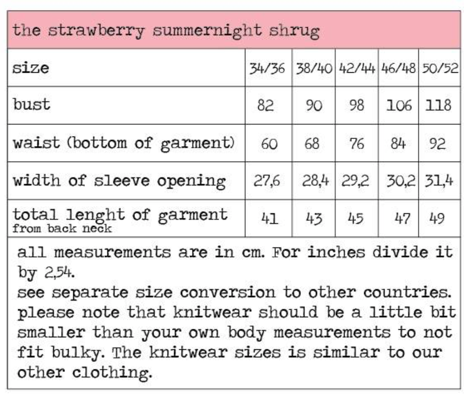 Strawberry Summernight Shrug Bolero