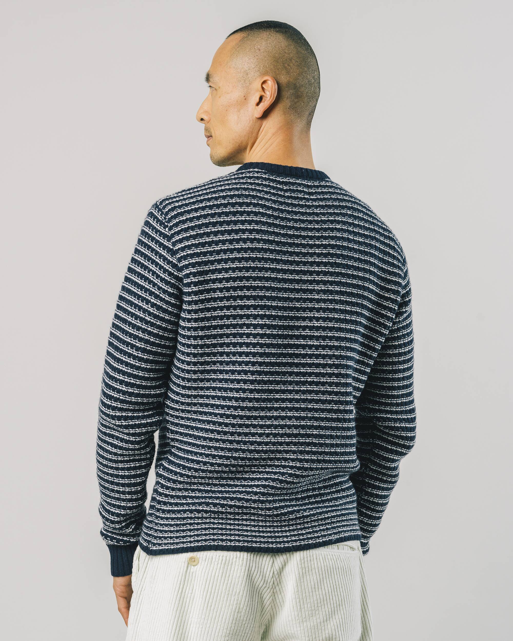 Stripes Sweater - navy