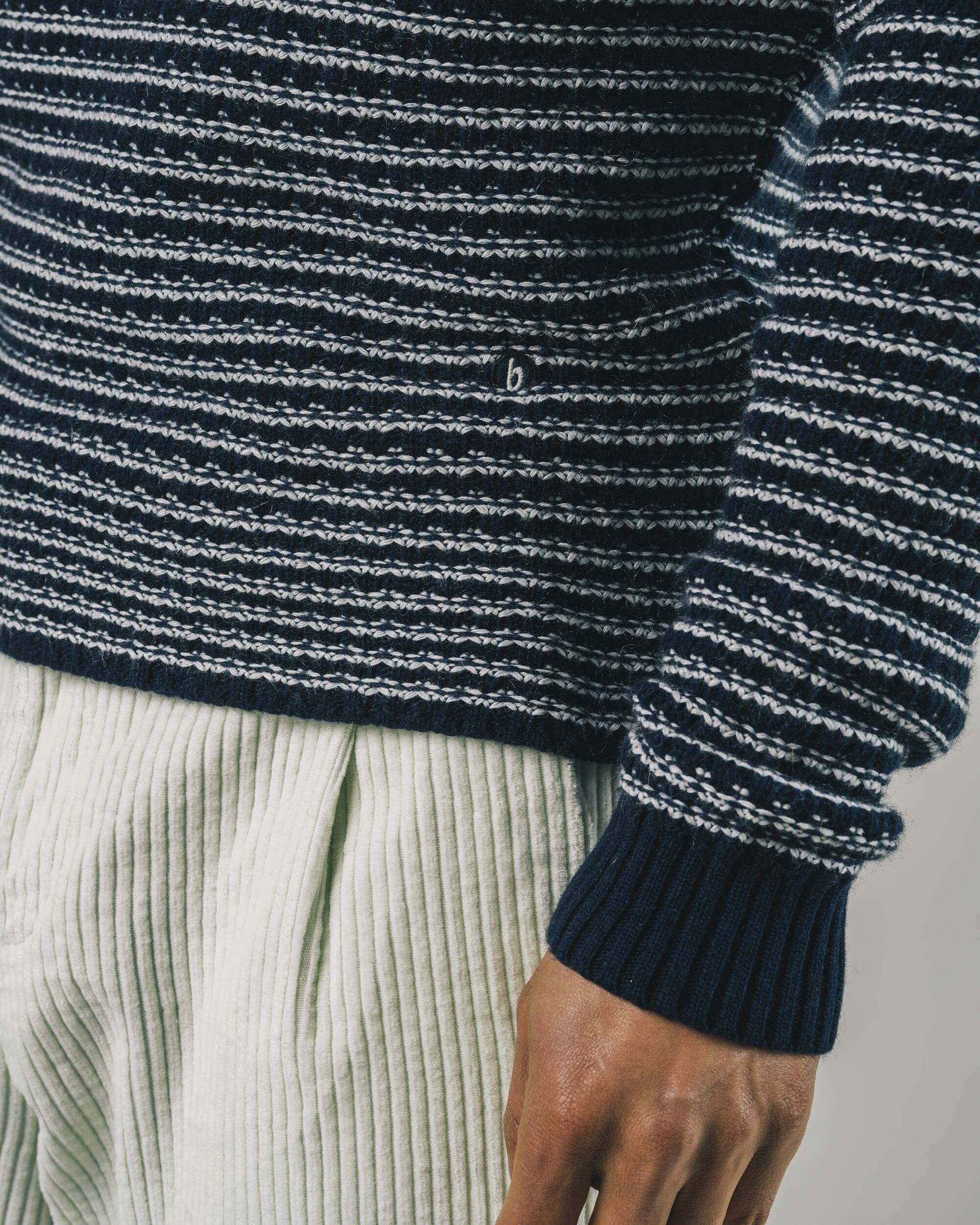 Stripes Sweater - navy