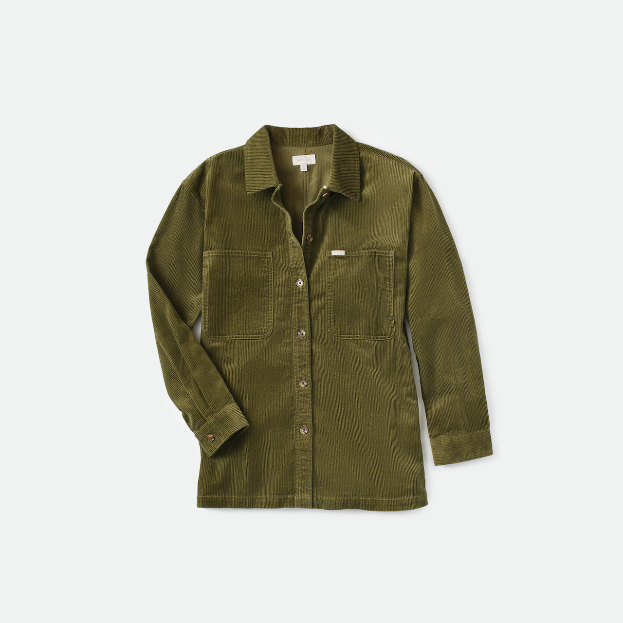 Bowery Tunic Overshirt - cord military olive