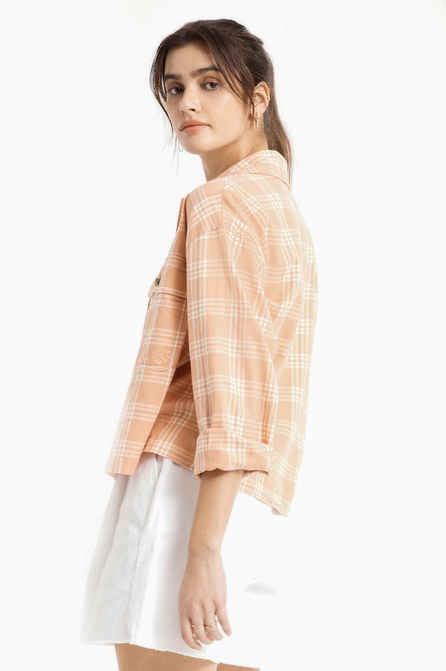 Bowery Flannel - dusty coral