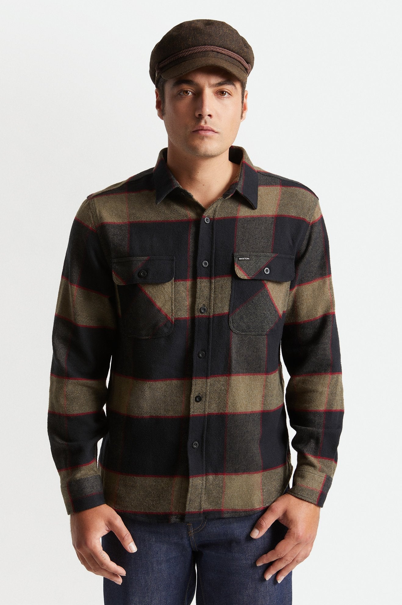 Bowery Flannel - heather grey/charcoal