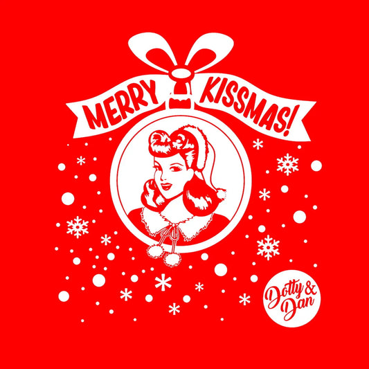Dotty Shirt "Merry Kissmas" - red - Dotty&Dan