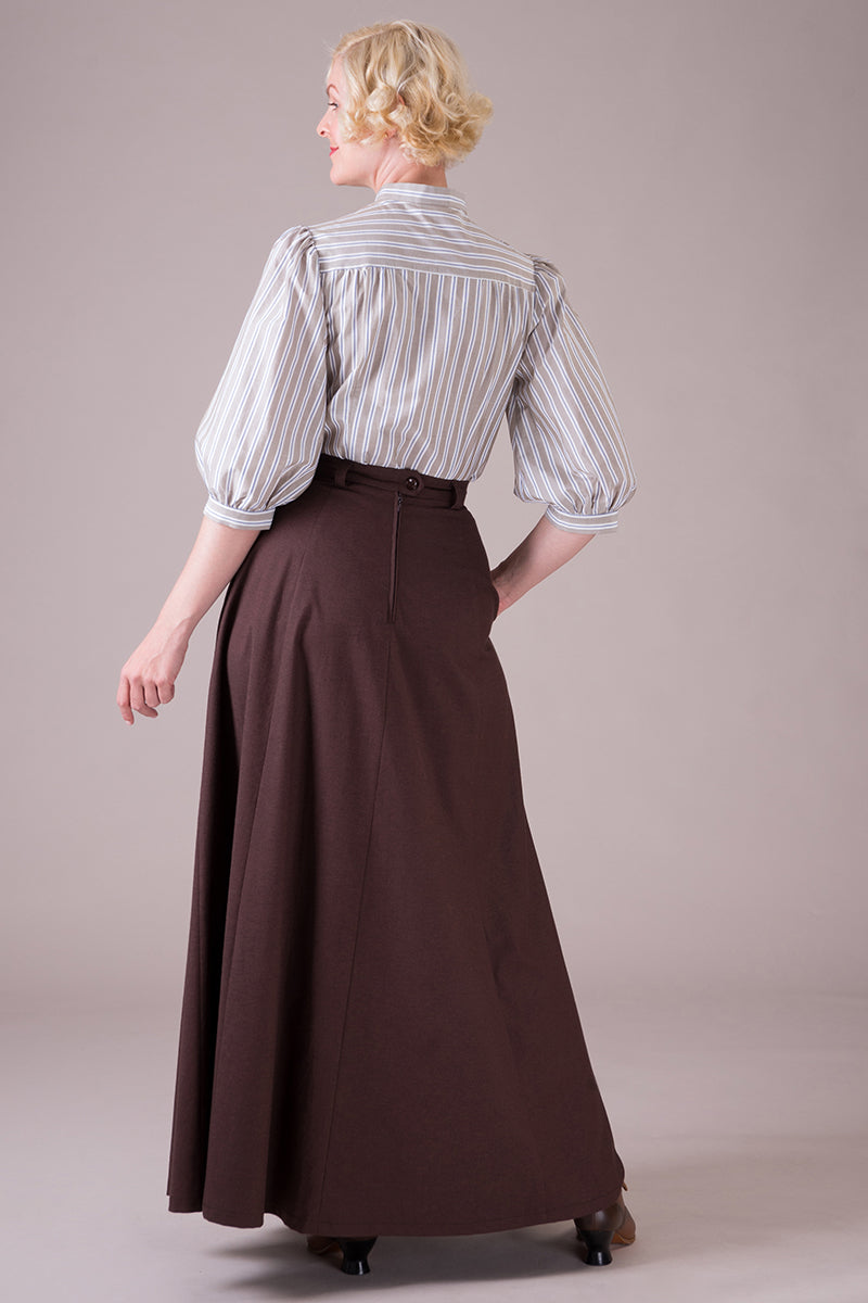 The immortal maxi skirt - Chocolate cotton