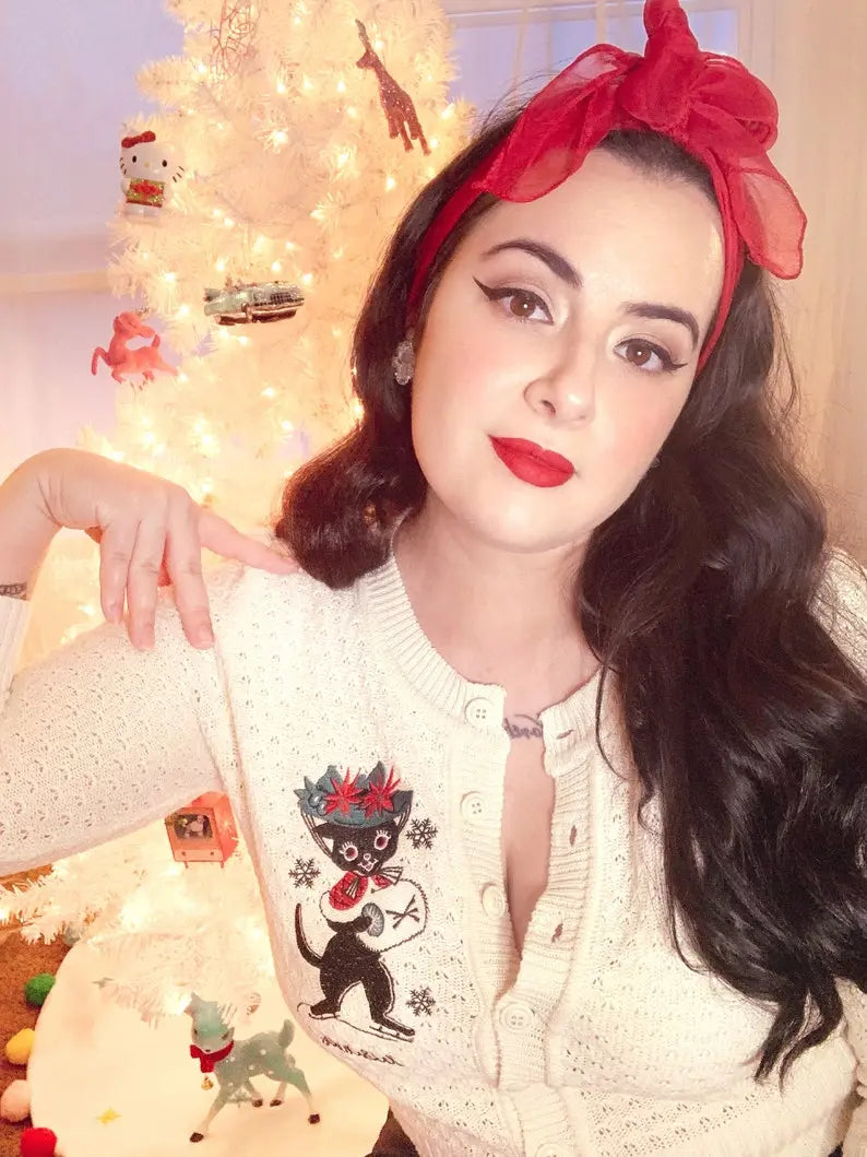 Muffy on ice Weihnachts Cardigan - ivory - Dotty&Dan