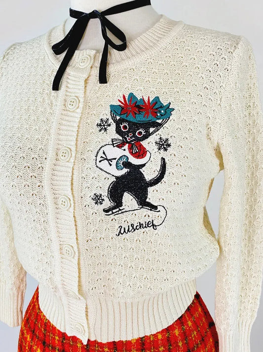 Muffy on ice Weihnachts Cardigan - ivory - Dotty&Dan