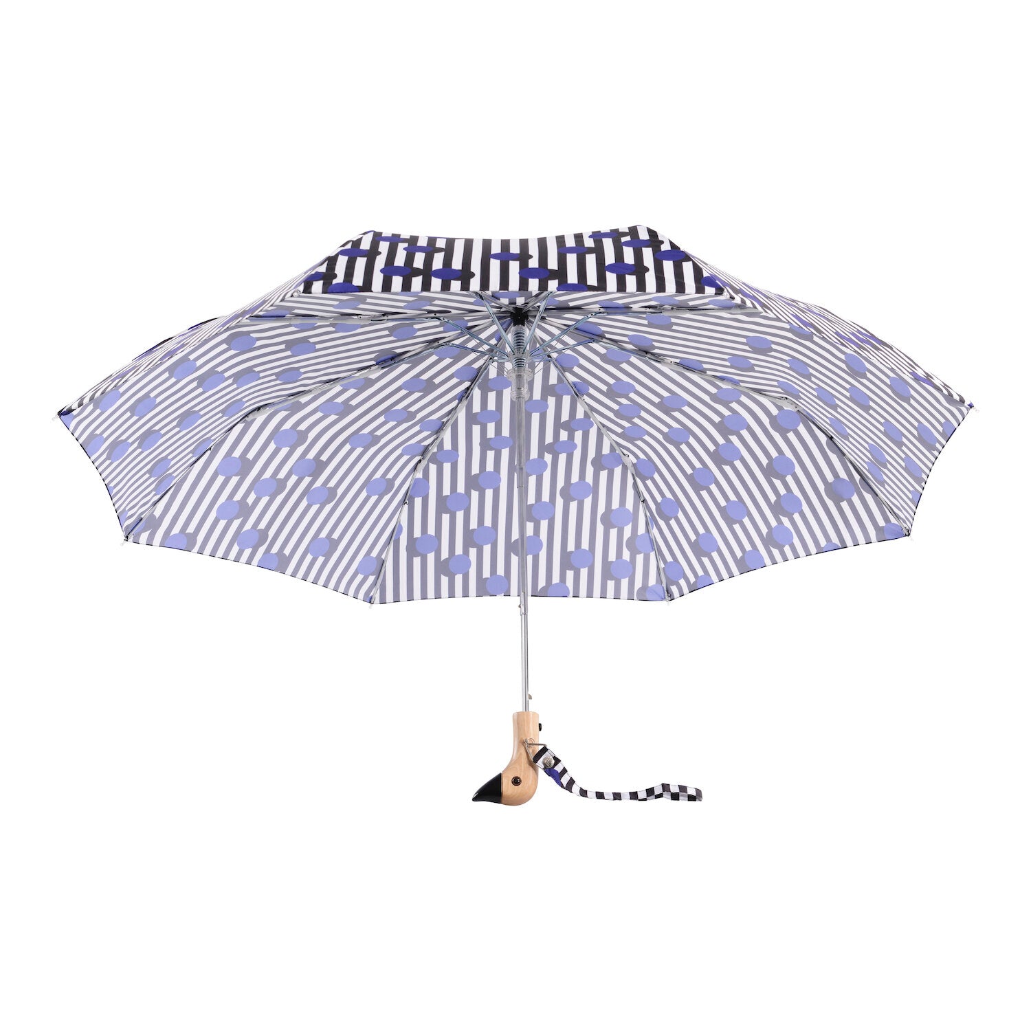 Regenschirm Entenkopf - polkastripe