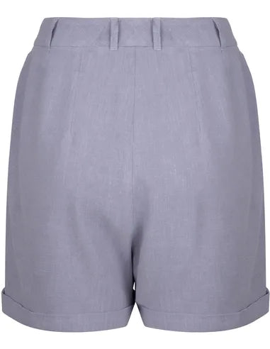 Leinen Shorts - lavendel